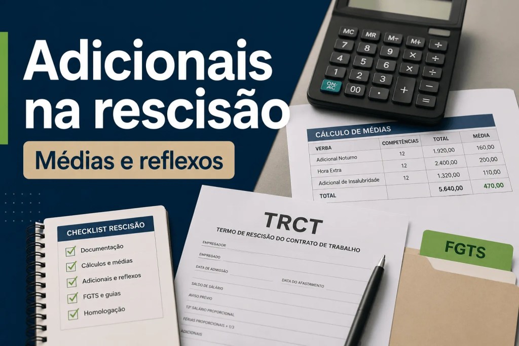 Adicionais na rescisão do contrato de trabalho: o que entra no cálculo