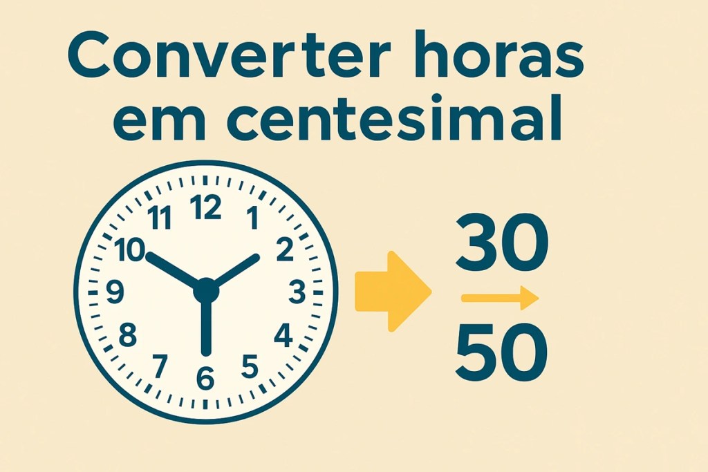 Converter horas em centesimal: tabela, fórmula e exemplos práticos