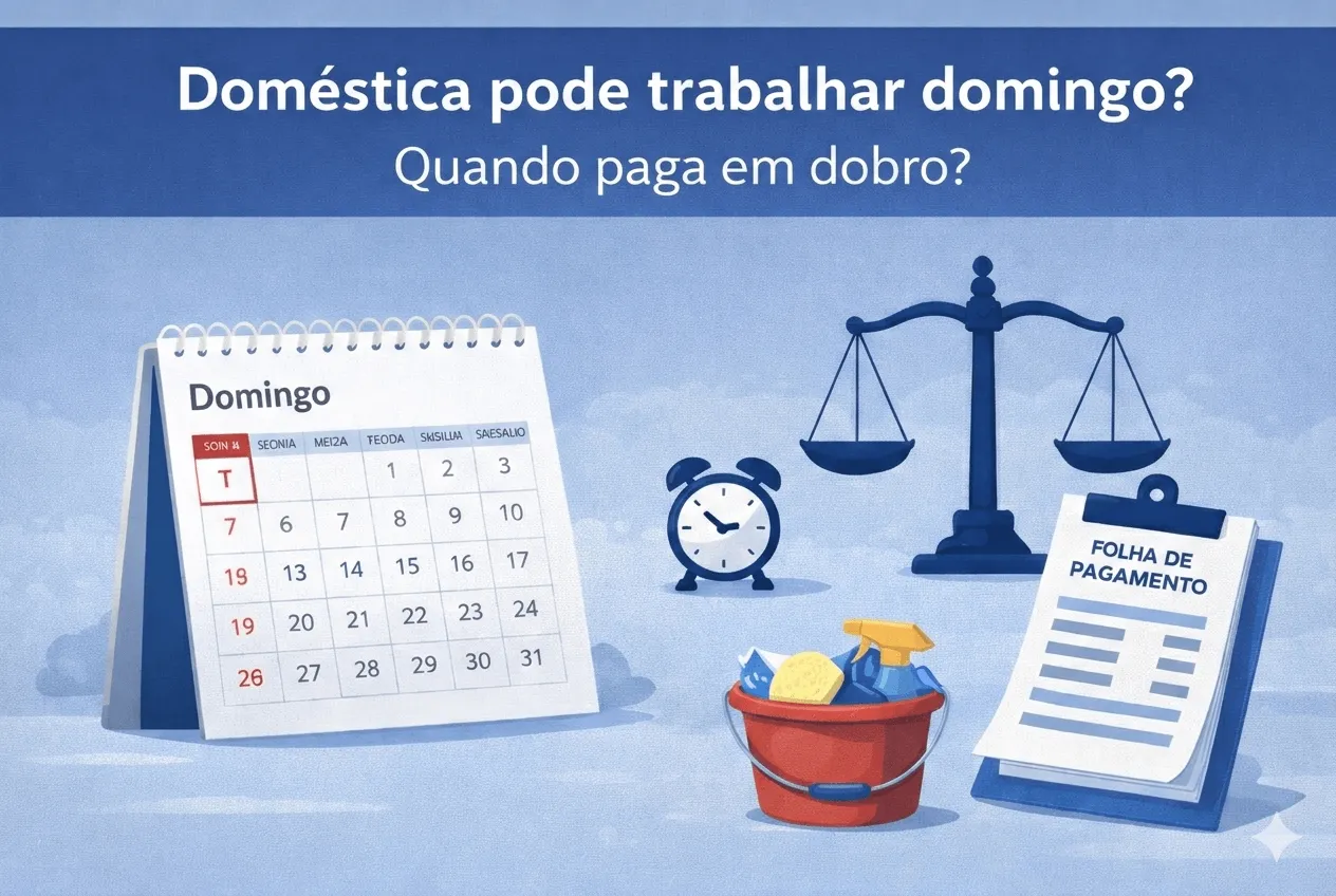 Doméstica pode trabalhar domingo e feriado? Veja quando pagar em dobro