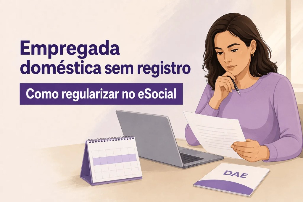 Empregada doméstica sem registro: como regularizar no eSocial?