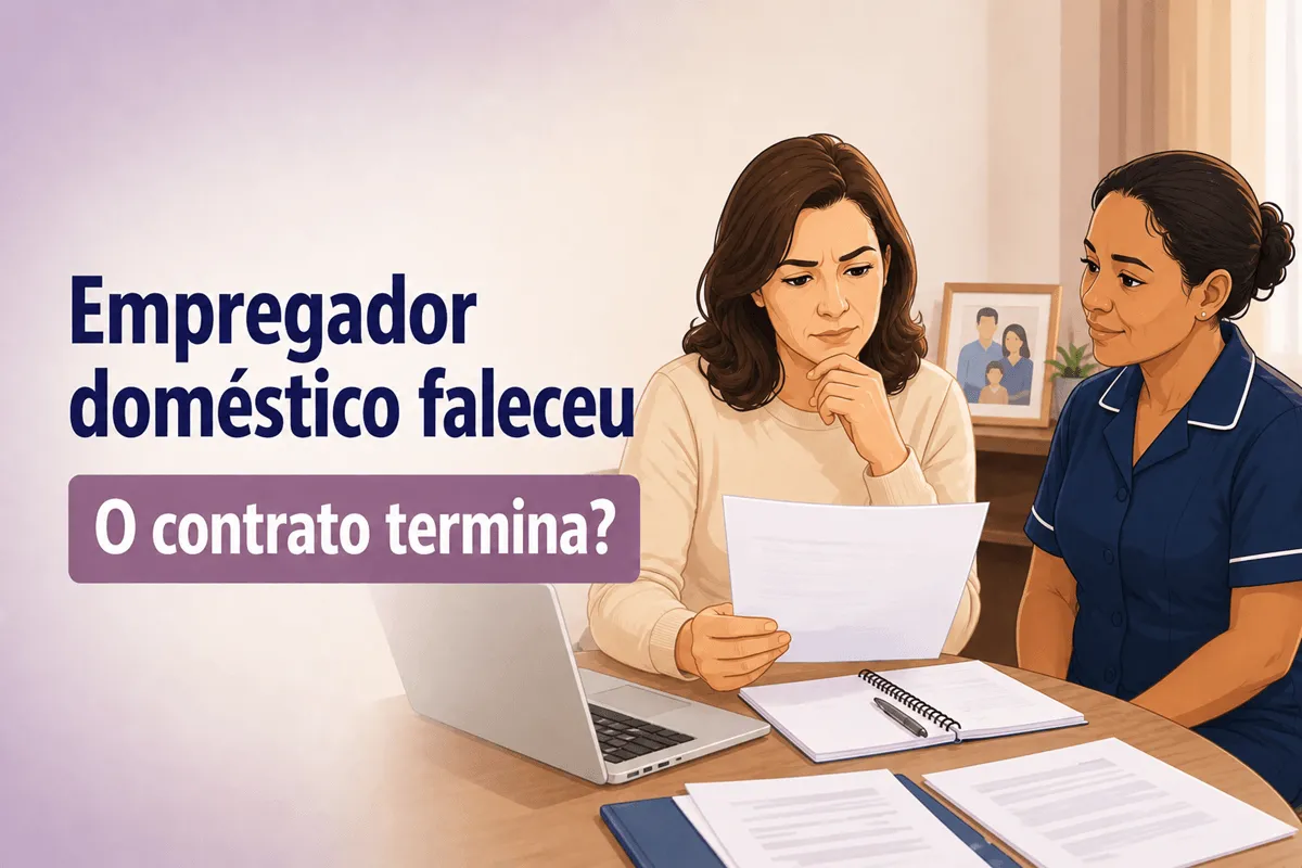 Empregador doméstico faleceu: o contrato da empregada termina?
