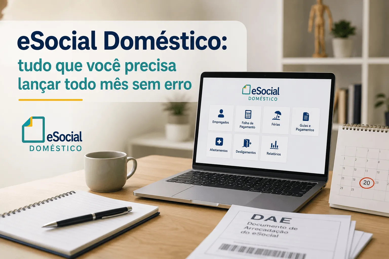 eSocial Doméstico: tudo que você precisa lançar todo mês sem erro