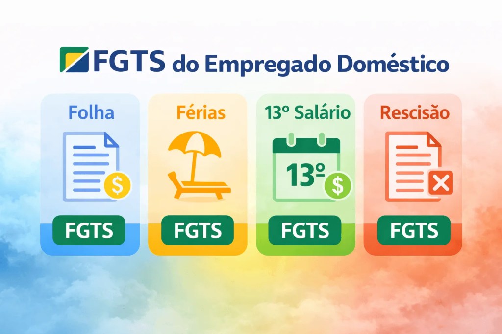 FGTS do empregado doméstico: o que impacta folha, férias e rescisão no eSocial