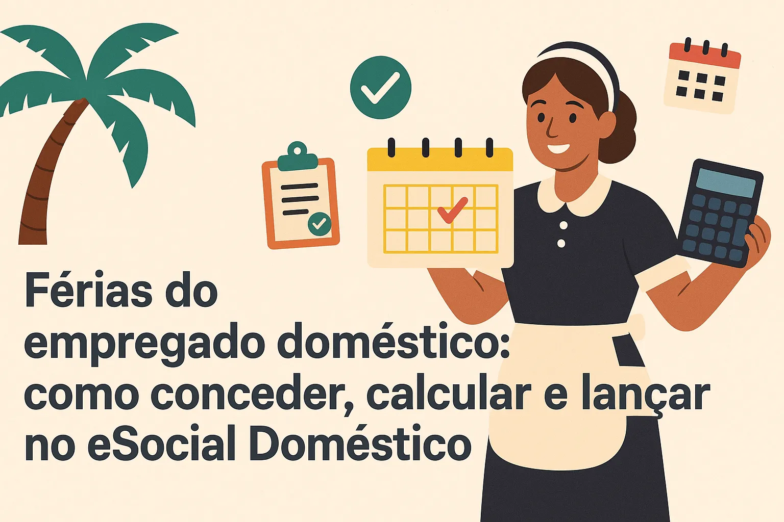 Férias da empregada doméstica: como calcular, pagar e lançar no eSocial