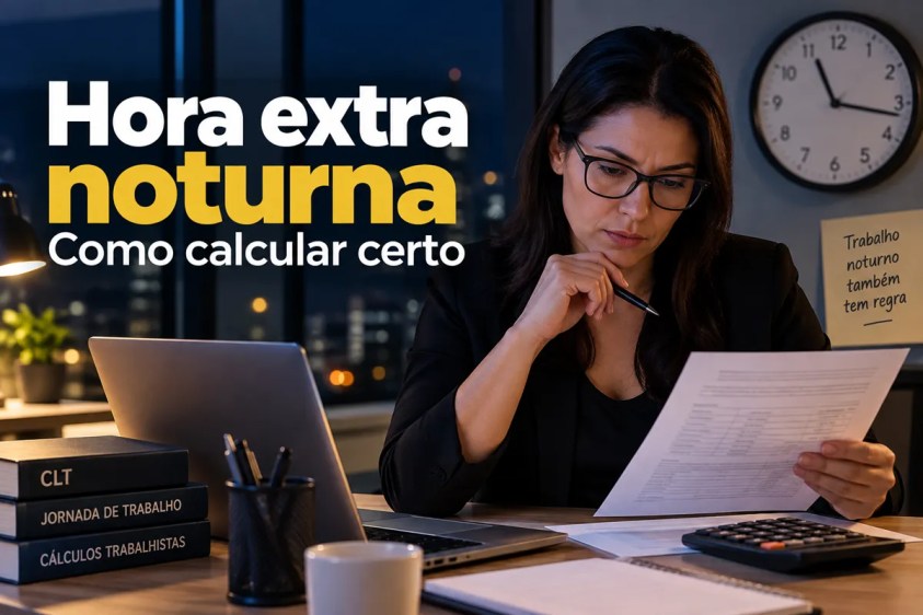 Hora extra noturna: 3 erros de cálculo que o RH comete e não percebe na folha